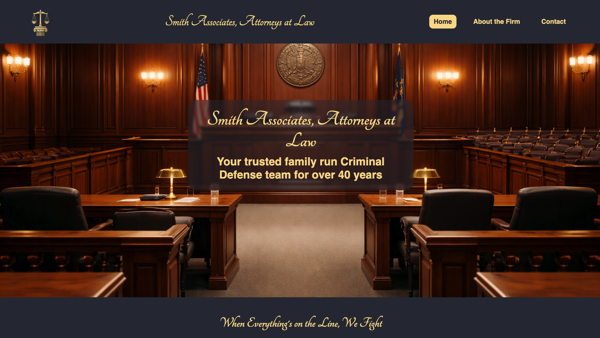 Law Firm template preview